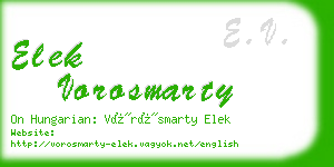 elek vorosmarty business card